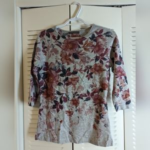 Suzy Shier 3/4 sleeve knit shirt